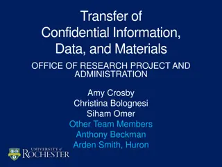 Confidentiality Agreements and Data Transfer Processes