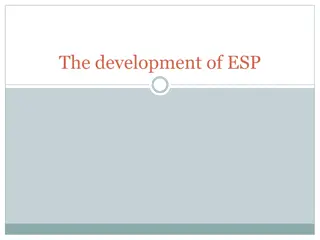 Evolution of English for Specific Purposes and Language Analysis