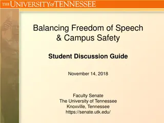 Balancing Freedom of Speech & Campus Safety Student Discussion Guide