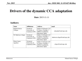 Drivers of Dynamic CCA Adaptation in IEEE 802.11 Networks