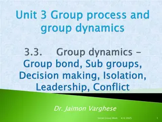 Group Dynamics in Social Work Practice