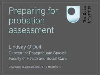 Probation Assessment for Research Progress