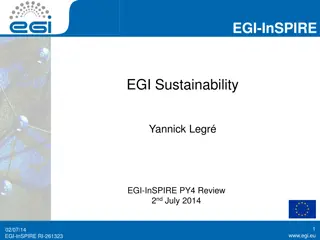 EGI Sustainability Solutions and Services Overview