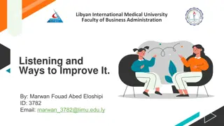 Improving Listening Skills in Business Administration Studies