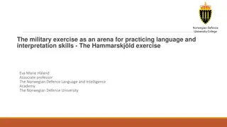 Military Exercise for Language and Interpretation Skills - The Hammarskjöld Exercise 2023