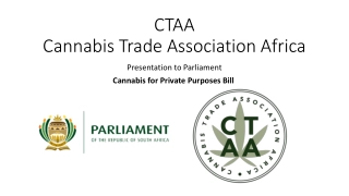 Cannabis Trade Association Africa Presentation on Cannabis Legalization in South Africa