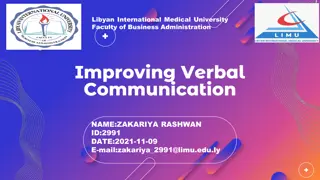 Improving Verbal Communication Skills in Business Administration