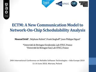 New Communication Model for Network-On-Chip Schedulability Analysis