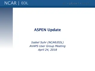 Update Highlights: NCAR ASPEN Releases 2018
