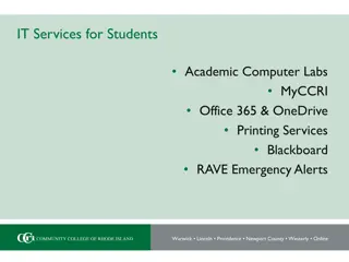 IT Services for Students: Academic Computer Labs, Office 365, Printing
