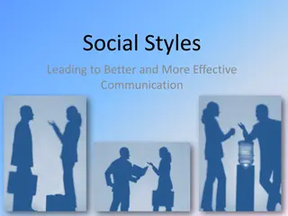 Different Social Styles for Effective Communication