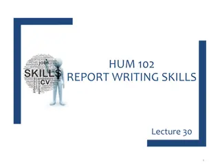 Essential Aspects of Report Writing