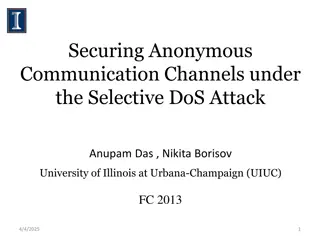 Securing Anonymous Communication Channels under Selective DoS Attack