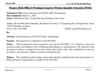 Future Trends in Optical Camera Communication MAC Technologies