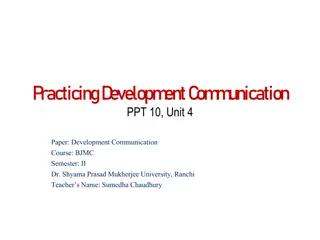 Development Communication Concepts