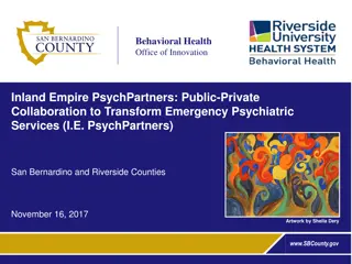 Innovative Public-Private Collaboration for Transformative Psychiatric Services