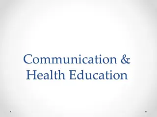 Communication & Health Education
