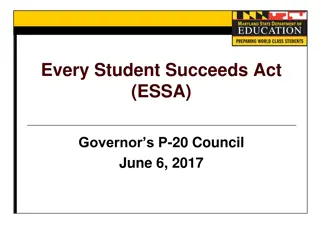 Insights into Every Student Succeeds Act (ESSA) and Maryland's Implementation Plan