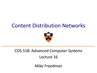 Advanced Computer Systems Lecture on Content Distribution Networks