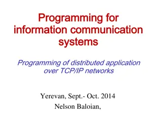 Programming for Information Communication Systems Overview