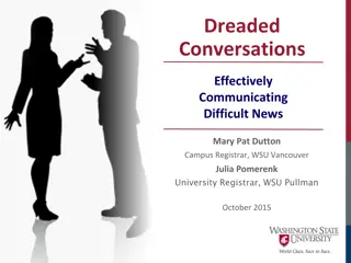 Effective Strategies for Communicating Difficult News