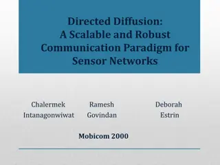 Communication Paradigm for Sensor Networks: Directed Diffusion Approach