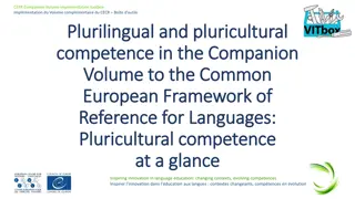 Pluricultural Competence in Language Education