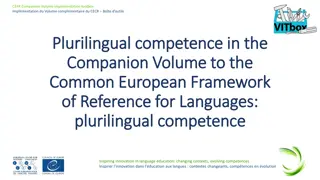 Plurilingual Competence in Language Education