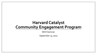 Harvard Catalyst Community Engagement Program for Public Health Initiatives