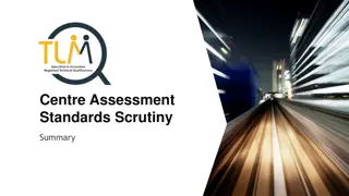 Effective Centre Assessment Standards Scrutiny Strategies