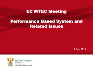 Performance-Based System and Infrastructure Management Forum
