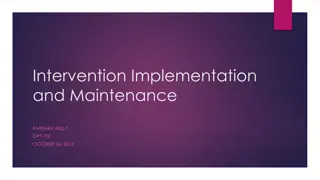 Comparison of Intervention Models for Organizational Improvement