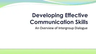 Effective Communication Techniques for Intergroup Dialogue