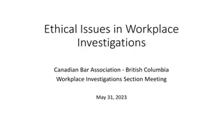 Workplace Ethics and Investigations: Handling Sensitive Cases