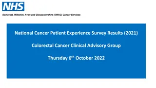 SWAG Cancer Services National Cancer Patient Experience Survey Results 2021