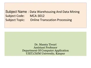 Online Transaction Processing (OLTP) Systems