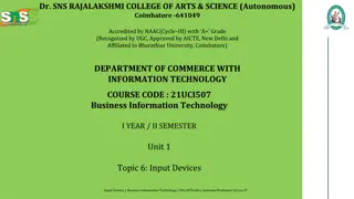 Input Devices in Business Information Technology