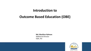 Outcome-Based Education (OBE) in Academic Settings