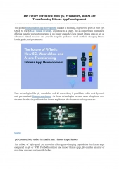 The Future of FitTech_ How 5G, Wearables, and AI are Transforming Fitness App Development