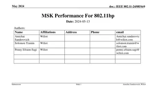 IEEE 802.11 Modulation: Advantages of MSK for Uplink Performance