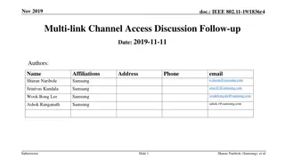 IEEE 802.11-19/1836r4 Multi-link Channel Access Discussion Follow-up