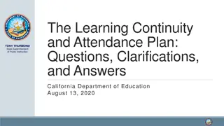 California's Learning Continuity Plan Requirements
