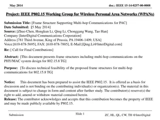 Frame Structure for Multi-hop Communications in IEEE 802.15 Standards