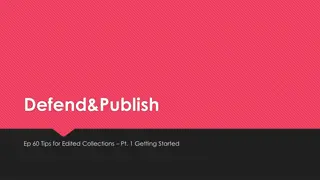 Effective Strategies for Curating Edited Collections