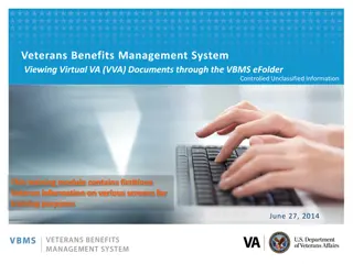 Virtual VA Documents in the VBMS eFolder