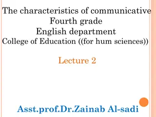 Characteristics of Communicative Language Testing in Education