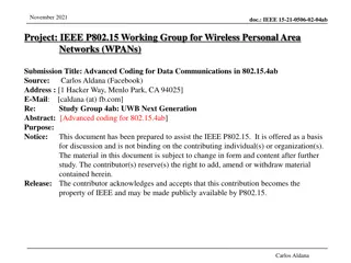 Enhancing Data Communications in Wireless Personal Area Networks