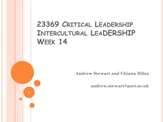 Intercultural Leadership: Insights and Discussions