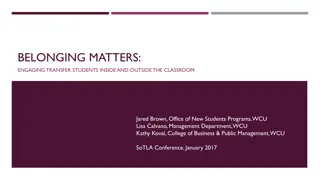 Transfer Students: Initiatives and Challenges in Higher Education