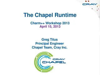 Overview of Chapel Programming Language